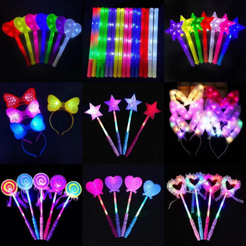 Concierto varita fluorescente fijación varita mágica empresa evento de gala luminoso accesorios varita de ayuda niños varita de plata