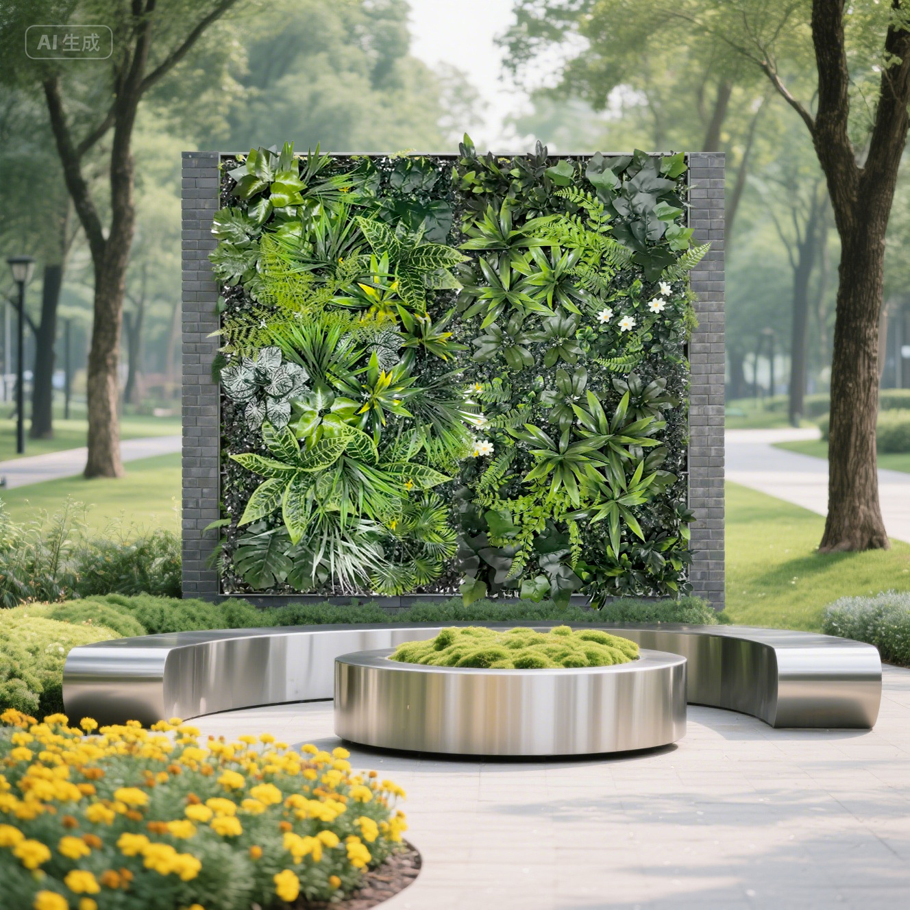 Amazon transfronterizo 50 × 100 cm pared de plantas artificiales de hierba de milán decoración de pared exterior balcón