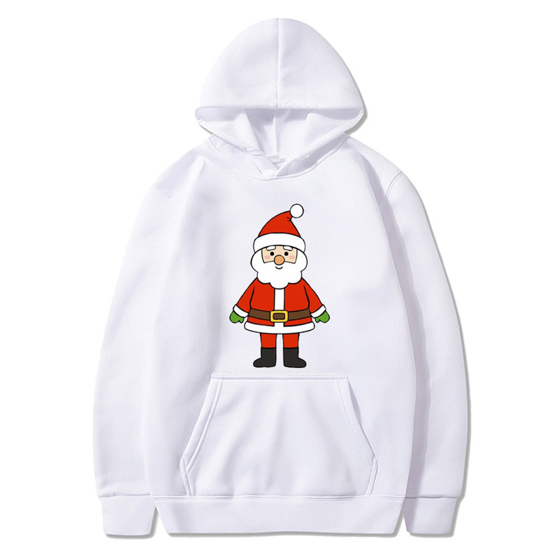 Amazon Autumn and Winter Fleece Christmas Sweatshirt, Hooded Sweatshirt, Heat-Printed Adult Sweatshirt Jacket for Men