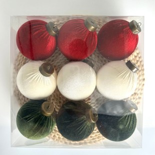 Popular Velvet Balls Christmas Balls Christmas Velvet Balls Dark Velvet Christmas Balls Amazon Christmas Flocking Decoration