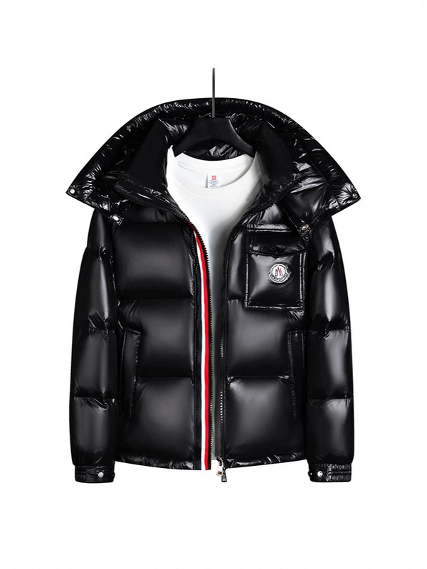 2025 Men's and Women's Short down Jacket with Three-Color Rainbow Stripes, Thickened Couple's Loose Korean Style Trendy Coat 2025 Men's and Women's Short down Jacket with Three-Color Rainbow Stripes, Thickened Couple's Loose Korean Style Trendy Coat