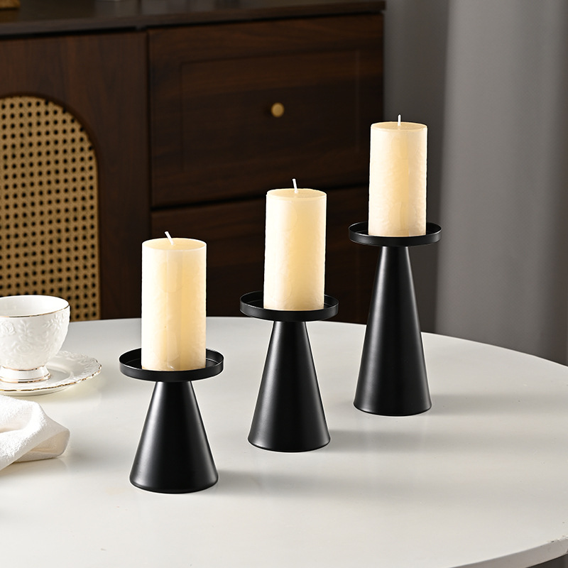 Dorado negro candelabros lujosos minimalistas estilo romántico candelabros para la cena candelabros conmemorativos candelabros