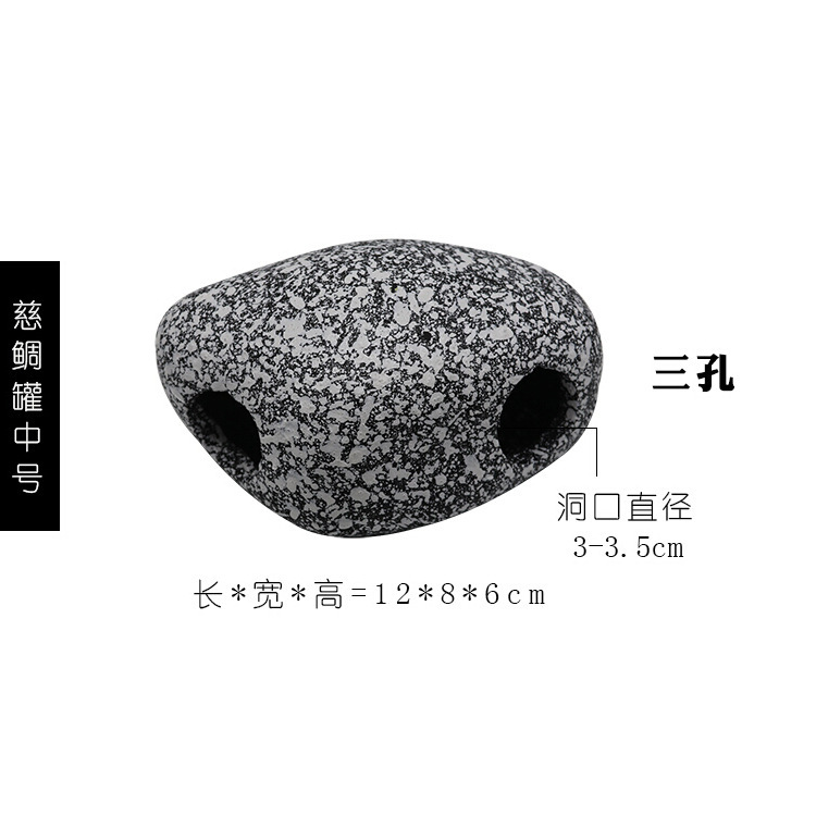 Cueva de reptiles Tanque de pargo de acuario Tanque de barro Acuario de forma especial Paisaje de cueva de piedra Cichlididae Decoración de pecera Casa de refugio