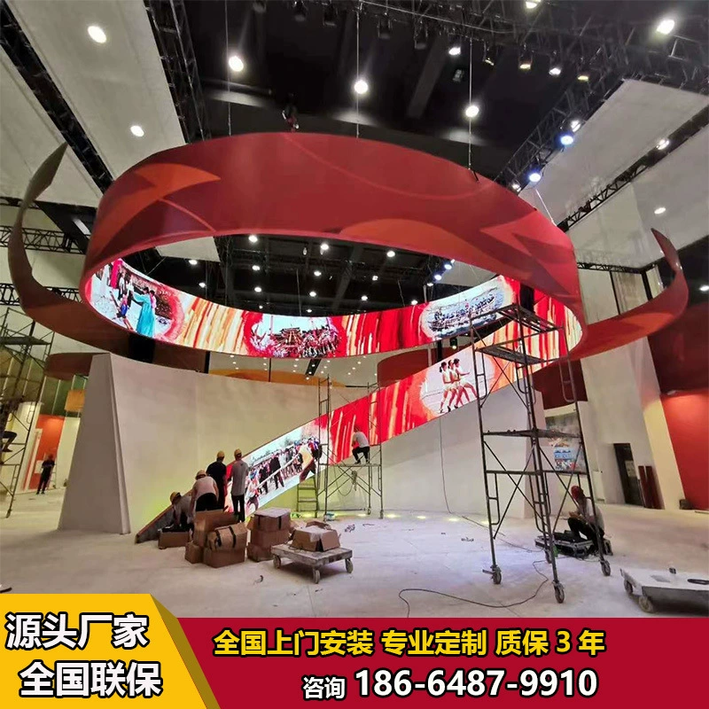 Indoor P3 LED flexible display module, P2 P2.5 P3 pixel pitch, curved pillar soft screen