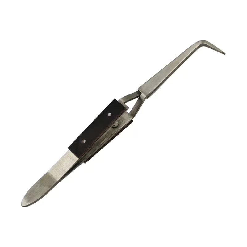 Pinzas de cruz inversa punta recta clip inverso ángulo recto punta curva clip inverso pinzas aisladas de acero inoxidable clip de soldadura herramienta de oro