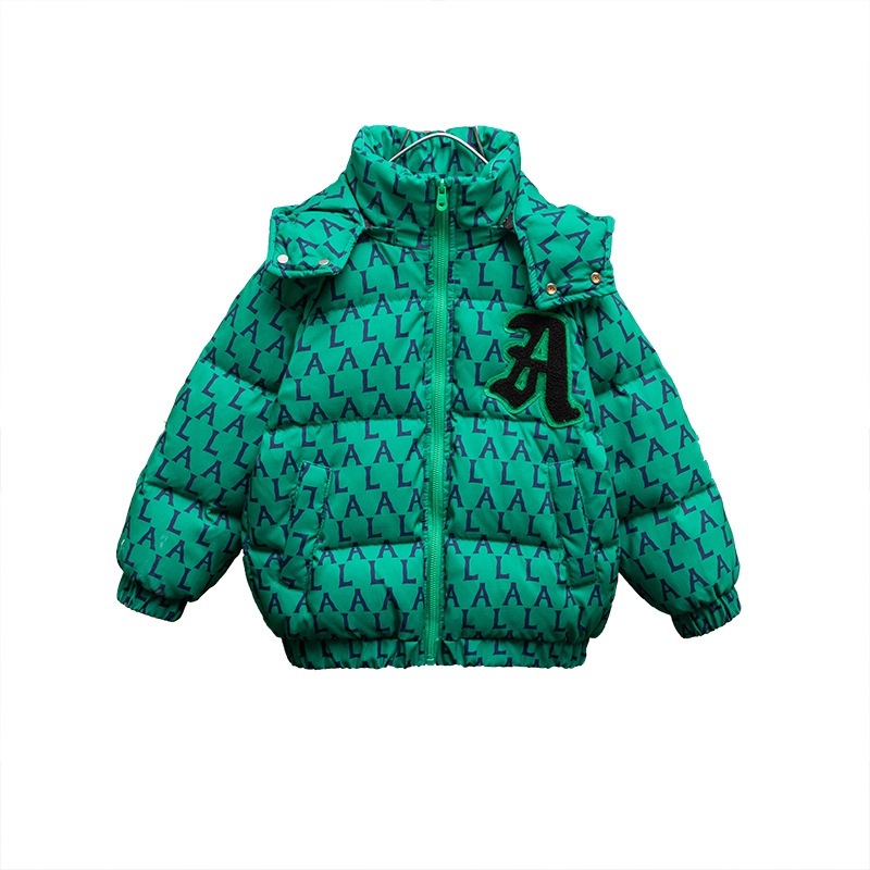 Boys' Winter Thickened 2023 New Baby with Clip and Foreign Style Children's Down Cotton Coat_voghion.com