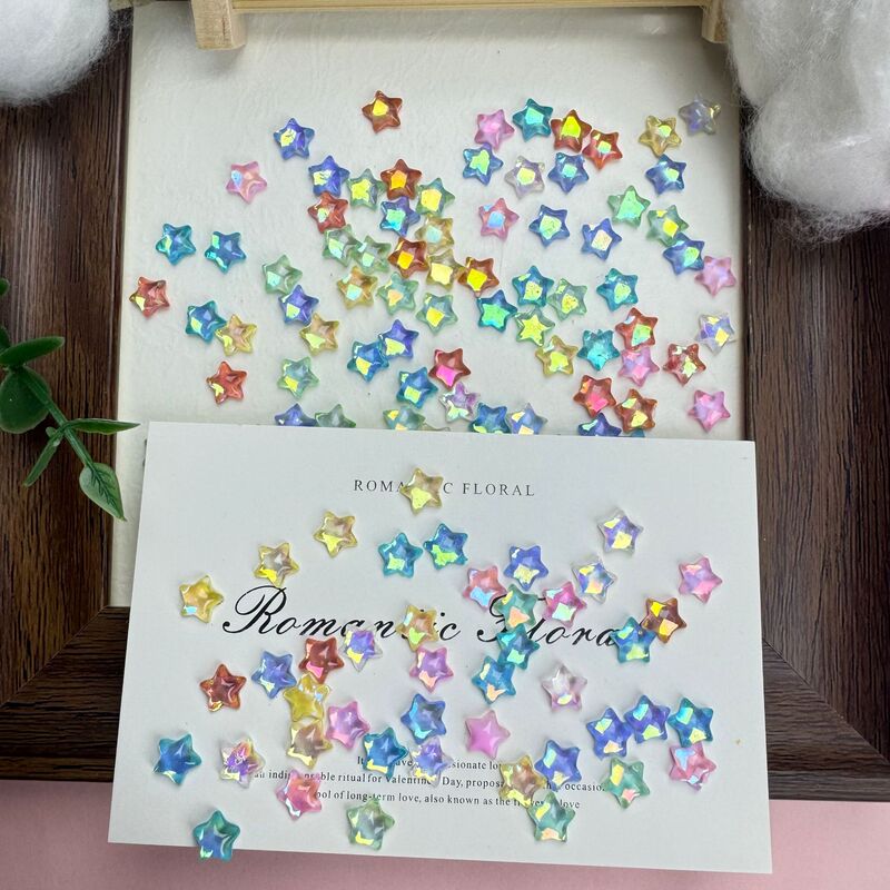 Nail Art Jewelry Mocha Fine Glitter Five-Pointed Star DIY Hairpin Hair Accessories Mobile Phone Case Resin Accessories Wholesale Nail Accessories Nail Art Jewelry Mocha Fine Glitter Five-Pointed Star DIY Hairpin Hair Accessories Mobile Phone Case Resin Accessories Wholesale Nail Accessories