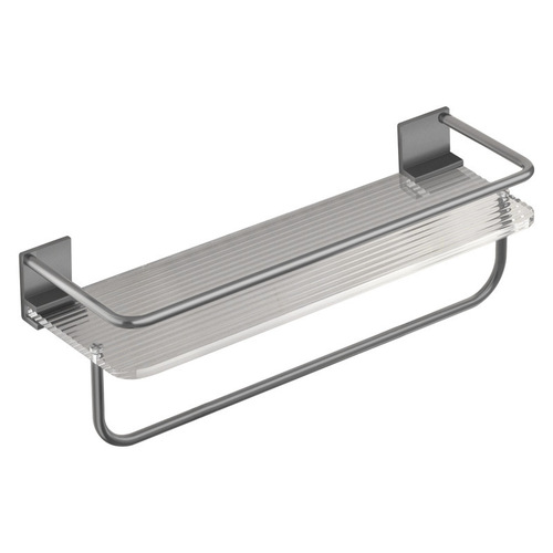 Bathroom shelf, toilet room, washroom, acrylic face wash, washbasin, washroom supplies storage gun, ash grey, no drilling required