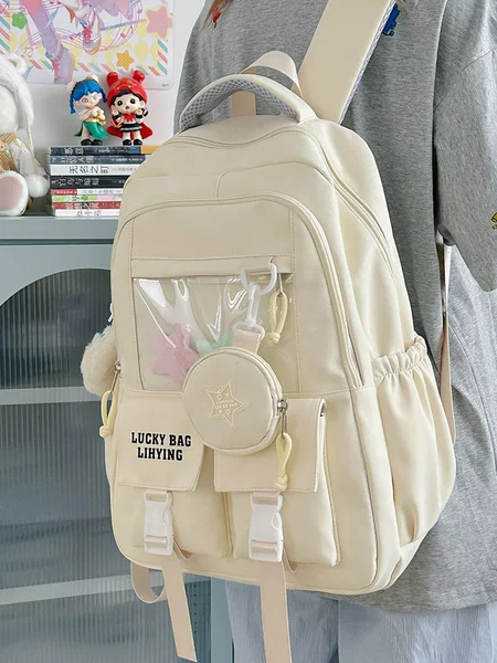 School Bag, High-Looking, Large-Capacity Pain Bag, Backpack, Primary School Girl, Casual, Versatile, Burden-Reducing School Computer Backpack