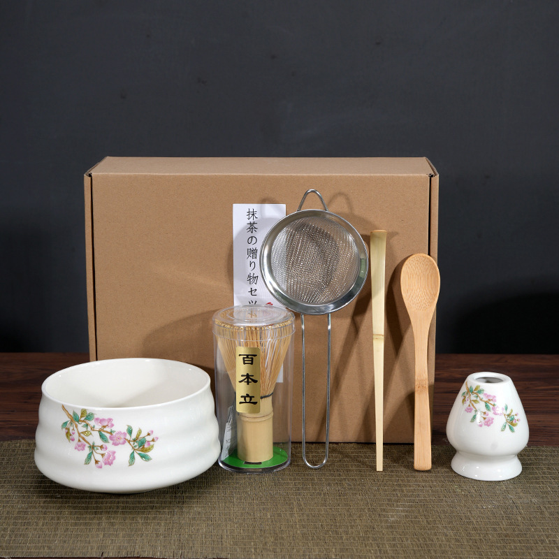 Matcha tazón té taza Matcha cepillo cien Benli taza de té Té juego de té Dinastía Song juego de té Matcha herramienta traje caja de regalo japonés