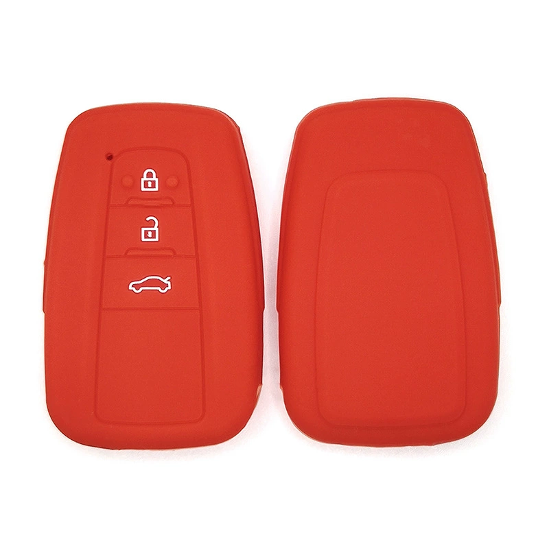 Подходит для Toyota C- HR Corolla Highlander Prius RAV4 3-ключевой силиконовый чехол для автомобильных ключей