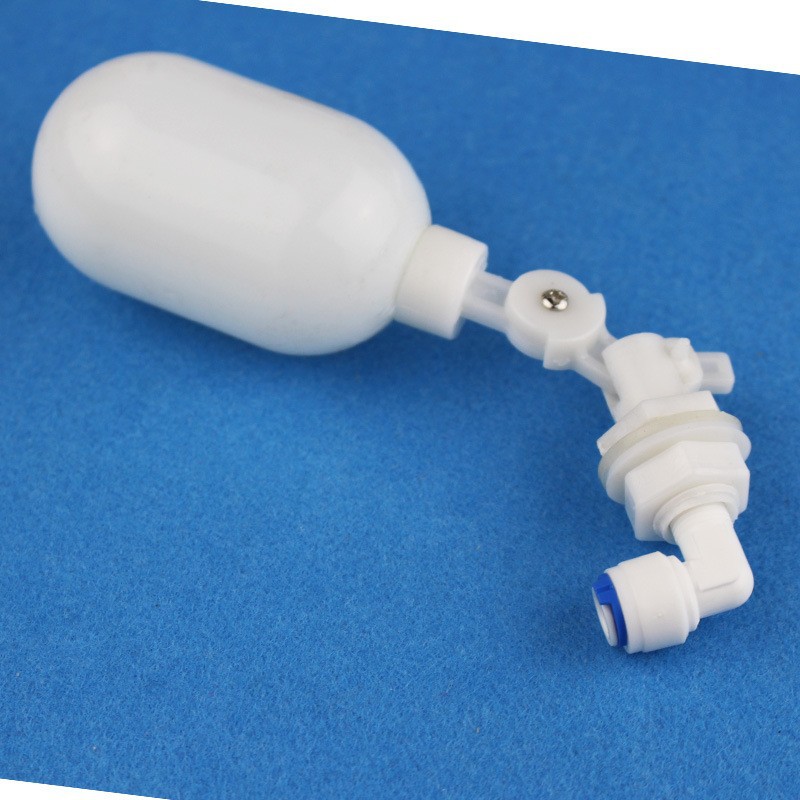 2 puntos de partición mecánica bola flotante grado alimenticio roscado interruptor de nivel de líquido ajustable cubo pequeño bola flotante purificador de agua accesorios