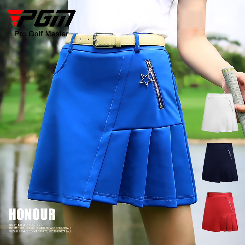 Váy golf nữ xếp ly ngắn mùa hè — QZ038 Màu Đỏ, QZ038 màu xanh lam, QZ038 màu trắng, QZ038 màu xanh hải quân