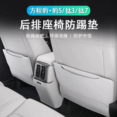 Special Equation Leopard Leopard 5 Titanium 3 Titanium 7 Seat Anti-Kick Pad Rear Backrest Protective Cover Interior Modification Decoration