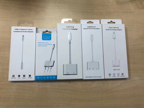 Apple Bluetooth adapter package neutral paper box adapter package Apple adapter color box packaging box