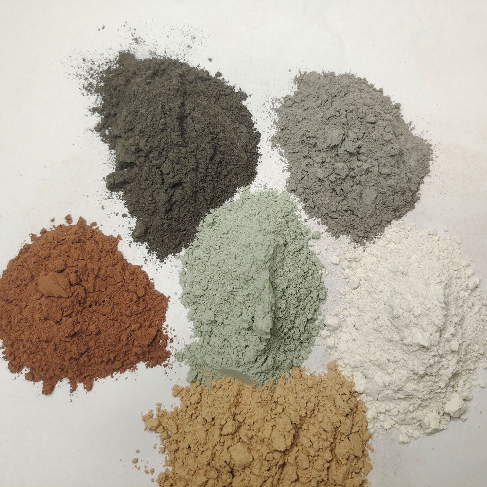 火山泥粉黑色火山石粉泥灸面膜用天然火山矿物泥分泥浴多彩火山泥