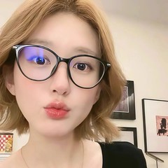 赵露思同款超轻黑框猫眼眼镜女近视可配度数方圆脸素颜小脸