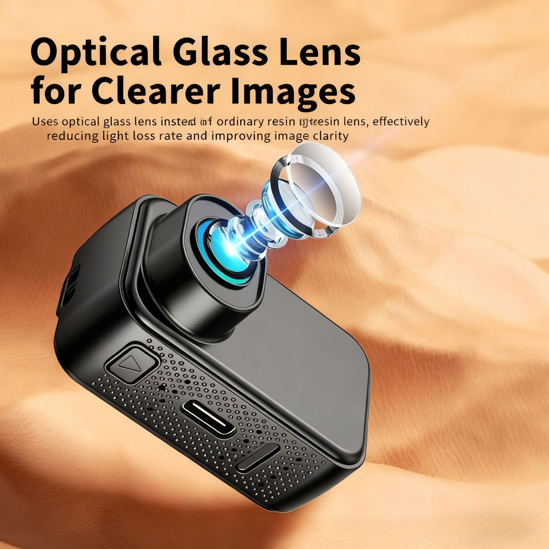 Clip de collar de absorción magnética 2K HD cámara de movimiento fotográfica grabadora de video sin conexión cámara de pulgar grabadora de viaje portátil