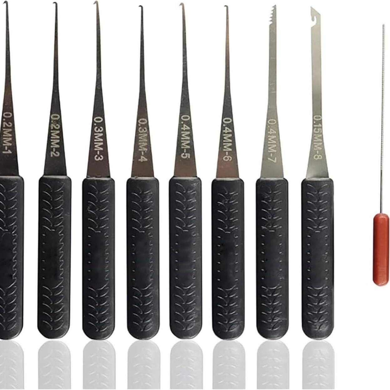 钩针工具套装，适用于卡死或断裂钥匙的拆卸，通用维修工具包配收