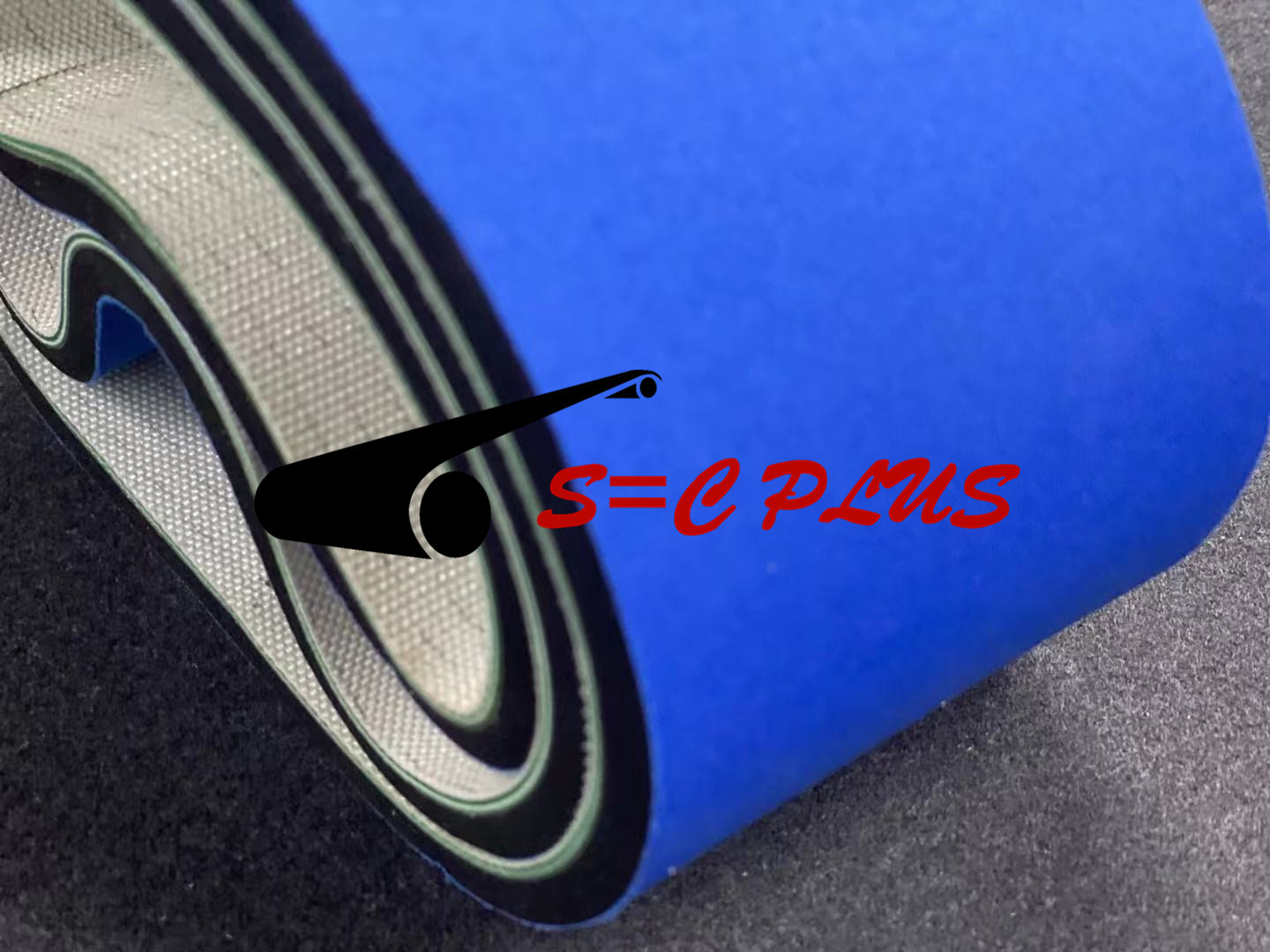 特种皮带  2.0绿色PVC 表面加6.0蓝布海绵