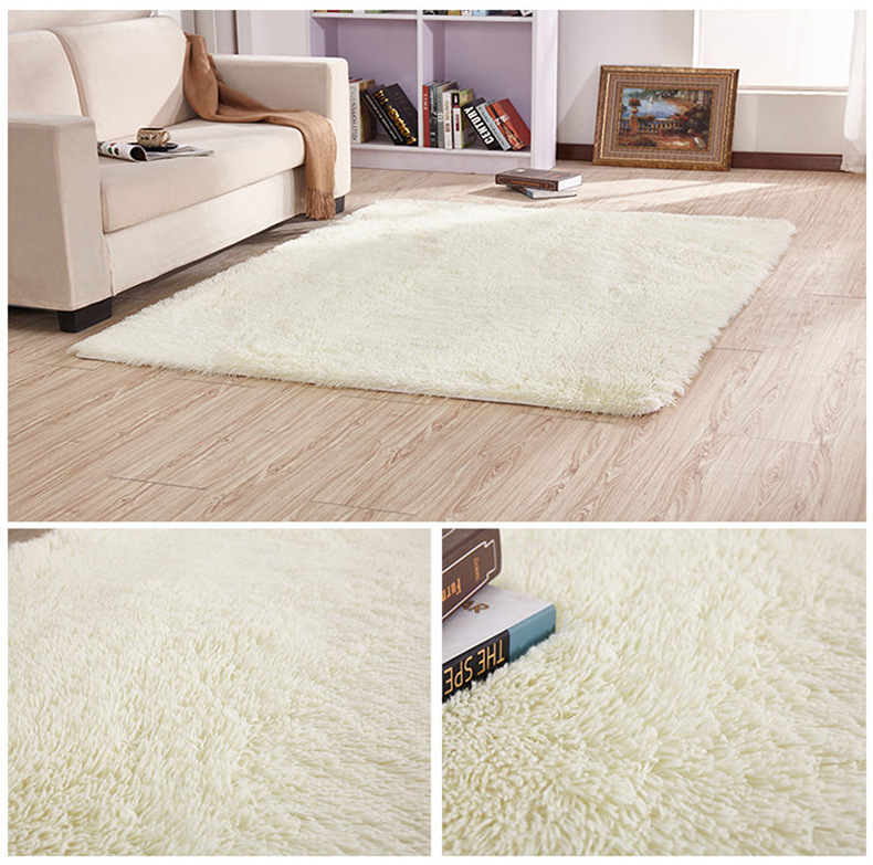 丝毛地毯,客厅地毯,卧室地毯,床边垫,沙发垫,纯色地垫,毛毛地毯,地垫定制