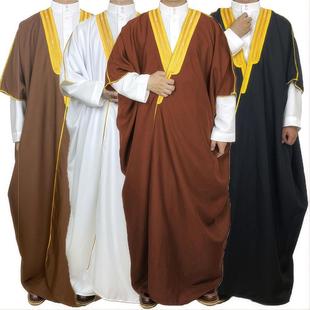 Cross-Border Embroidered Malay Middle Eastern Bachelor's Uniform, Speech Uniform, Arabic Conservative Cover-Up Robe, Cloak, Etiquette Dress