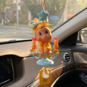 Authentic Starman Car Pendant, held in the palm of the hand, rearview mirror accessory, Pop Mart's new heart-throbbing car gift