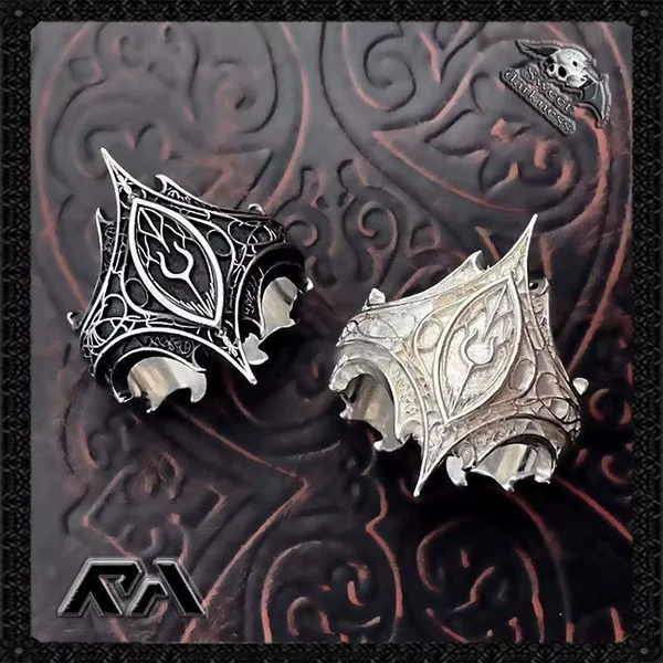 Cross-Border Retro Gothic Spiked Open Rings for Men and Women, Simple and Personalized, Old Style Fashion Hand Jewelry Wholesale