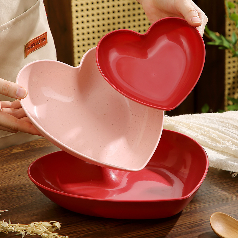 Red Festive Heart-Shaped Large Fruit Plate Wedding Heart Cake Snack Plate Living Room Wedding Banquet Wedding Candy Dried Fruit Plate Cross-Border Red Festive Heart-Shaped Large Fruit Plate Wedding Heart Cake Snack Plate Living Room Wedding Banquet Wedding Candy Dried Fruit Plate Cross-Border