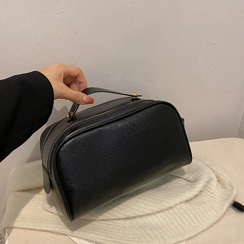 Geantă de machiaj din piele PU pentru femei 2023, nouă geantă de spălat și depozitare pentru produse de îngrijire a pielii, impermeabilă, de mare capacitate, portabilă, pentru călătorii, 2023_voghion.com