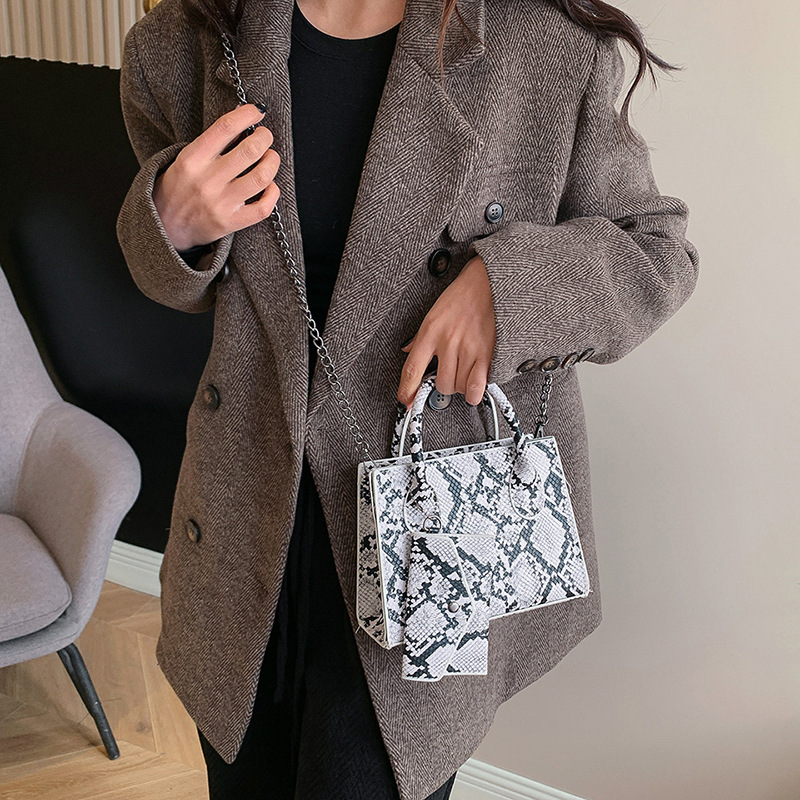 Elegante schlange muster einfache textur handb 2024 neue modische design einzelne schulter crossbody mutter kleine quadratische_voghion.com
