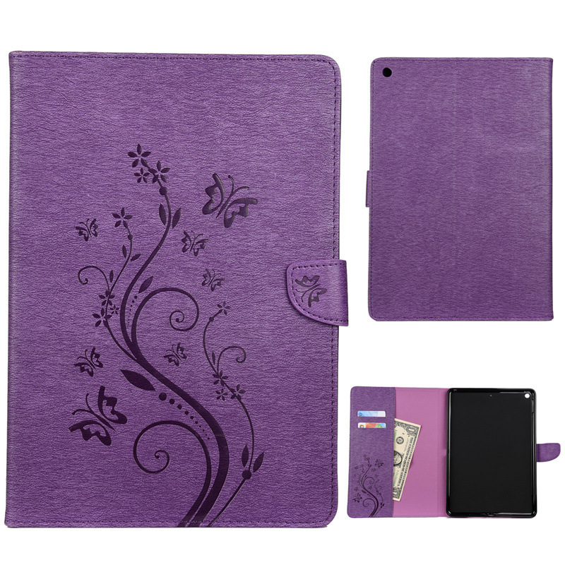 Suitable for Apple 2019/2020 Tablet iPad 10.2 Protective Case Smart Dormant Butterfly Printed Flip Cover