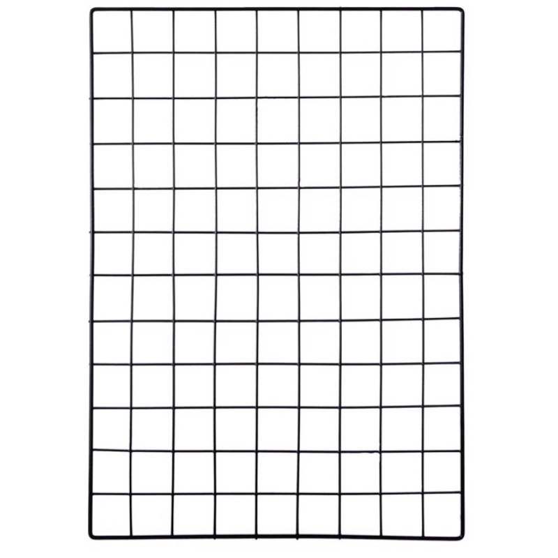 Wrought iron mesh grid storage shelf supermarket shelf iron mesh clothing store hanging clothes wall net kindergarten decoration hanging net