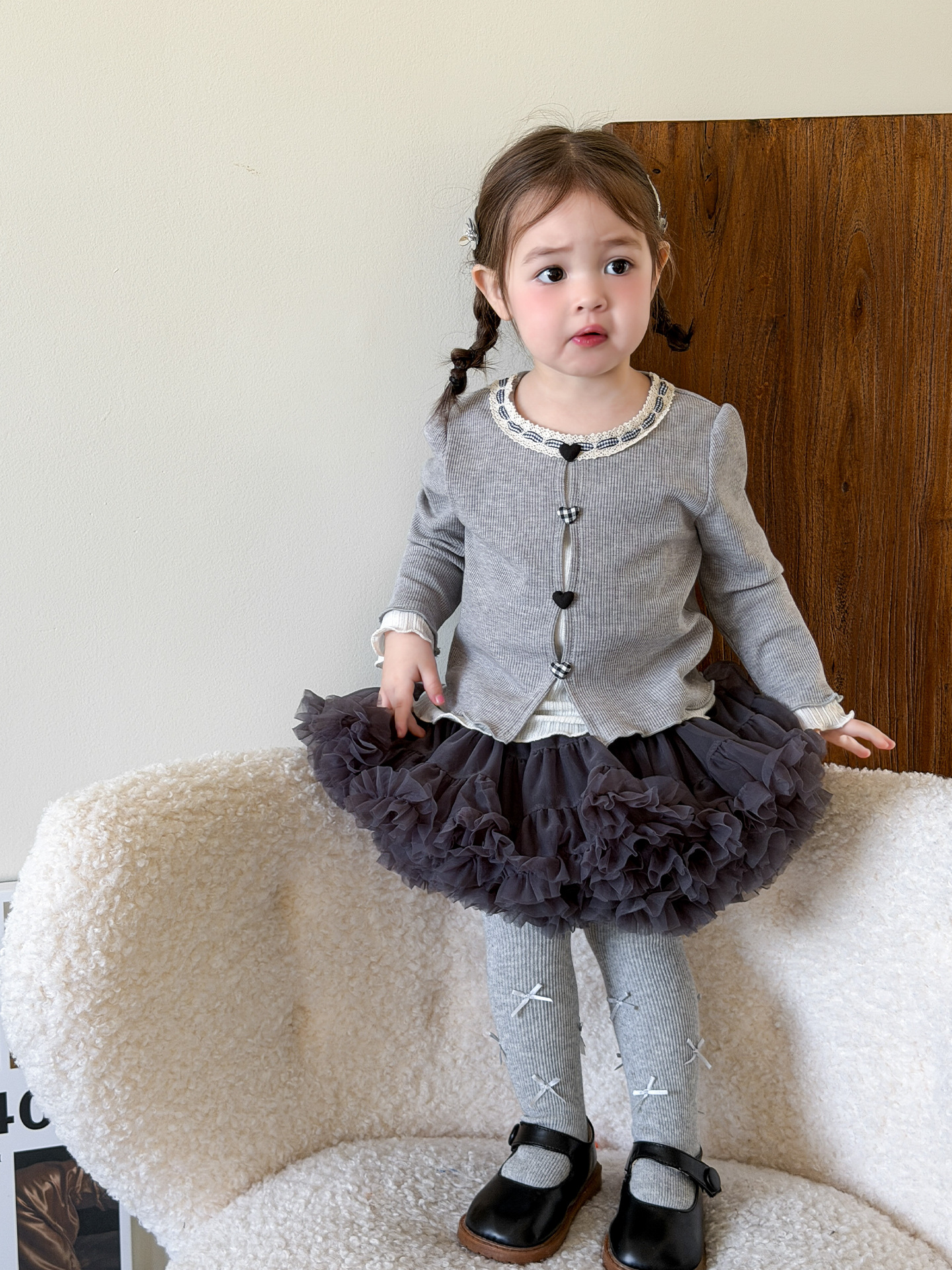 Sugar Pear ropa infantil falda de primavera 2026 nuevo estilo extranjero niño Tutu falda bebé niñas falda princesa