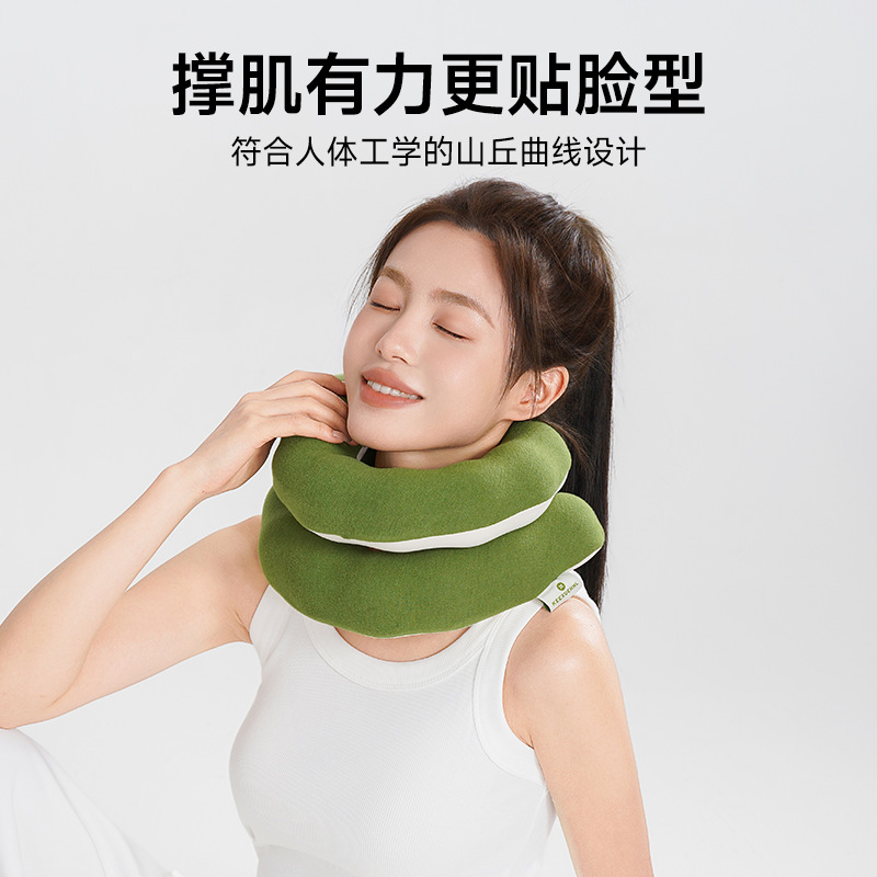 Kexuni Higo 6-Level Adjustable U-Shaped Pillow Neck Pillow Memory Foam Travel Pillow Neck Support Neck Brace Support