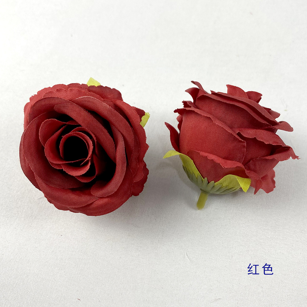 Simulación camellia nueva decoración de estilo chino decoración de boda DIY decoración de cabello flores falsas con regalo de mano 6cm props de disparo de flores