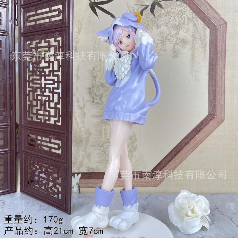 レムラム愛ミリアフィギュアパーカー装着ドーム妹初音二次元人形モデル装飾品卸売|undefined