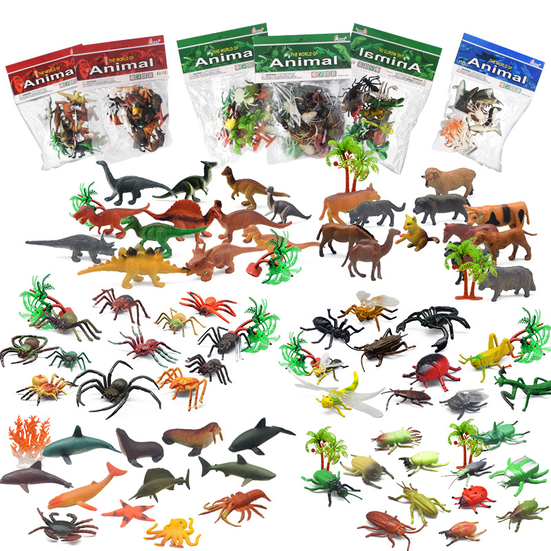仿真动物模型 迷你恐龙昆虫海洋动物玩具儿童玩具外贸跨境批发