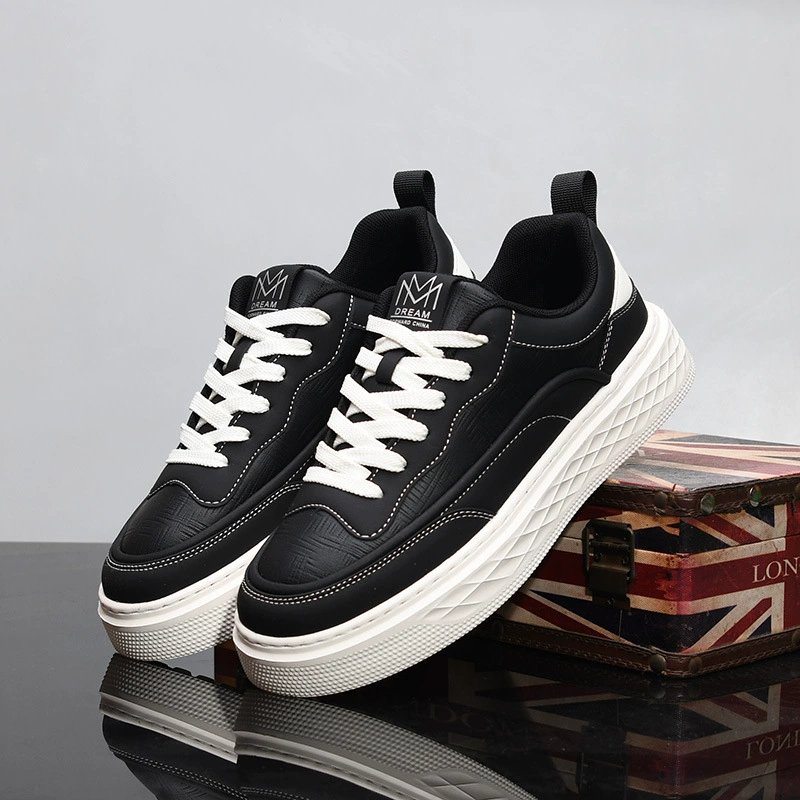 Новые мужские туфли увеличены внутри повседневные дикие спортивные кексы, туфли с толстой подошве, туфли, маленькие белые туфли весной и осенью M87