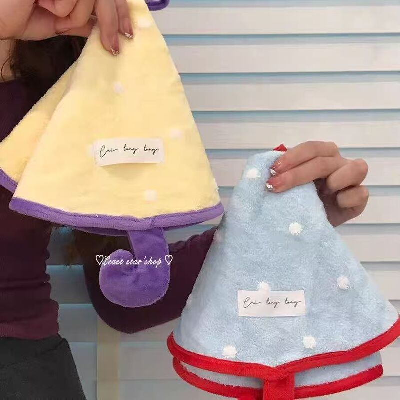 Multifunctional round towel, small umbrella, coral fleece hand towel, hanging towel, absorbent and thickened, suitable for kitchen and bathroom, gift towel Multifunctional round towel, small umbrella, coral fleece hand towel, hanging towel, absorbent and thickened, suitable for kitchen and bathroom, gift towel