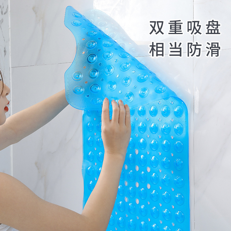浴室滑り止めマット卸売り吸盤付きバスマットトイレ専用家庭用転倒防止環境保護pvcマット40*100|undefined