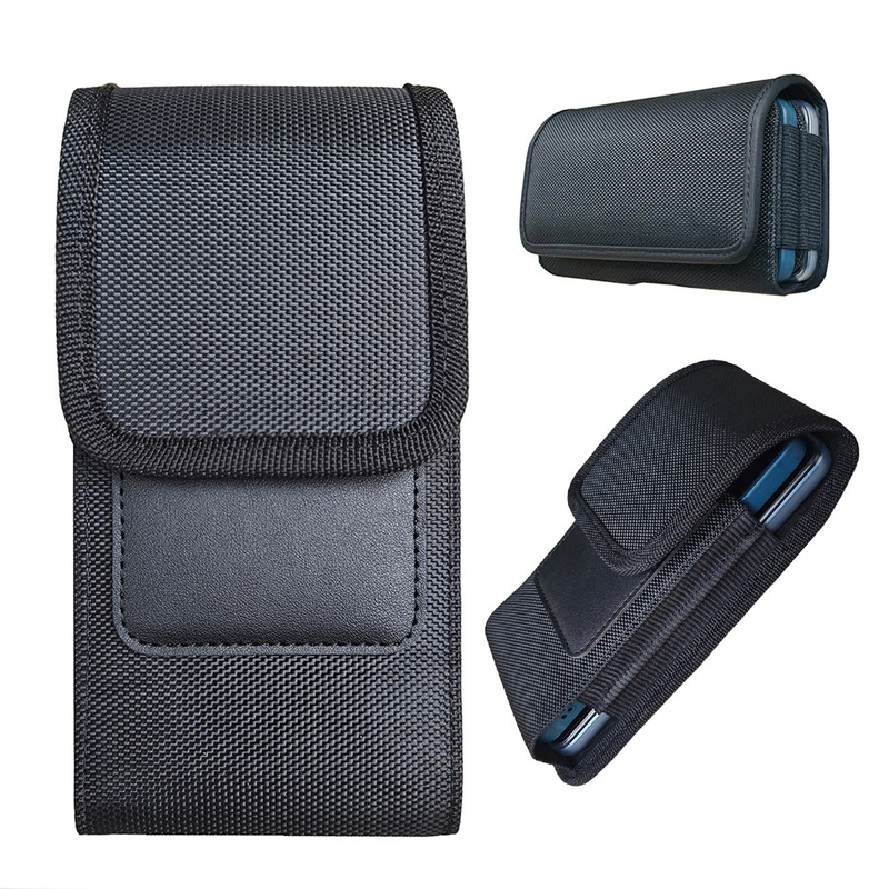 Double-layer mobile phone hanging waist bag card hanging waist mobile phone sleeve wearing belt nylon Oxford cloth mobile phone edging sleeve Double-layer mobile phone hanging waist bag card hanging waist mobile phone sleeve wearing belt nylon Oxford cloth mobile phone edging sleeve
