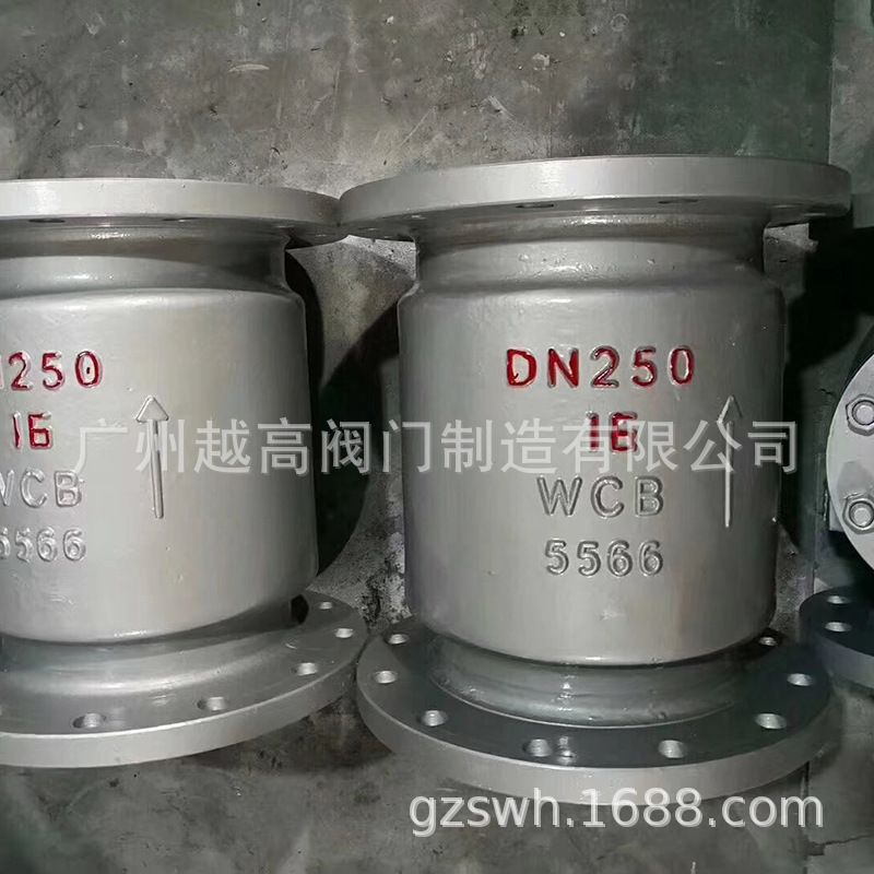 广州越高阀门制造HC41H-16P不锈钢立式止回阀 不锈钢消声止回阀