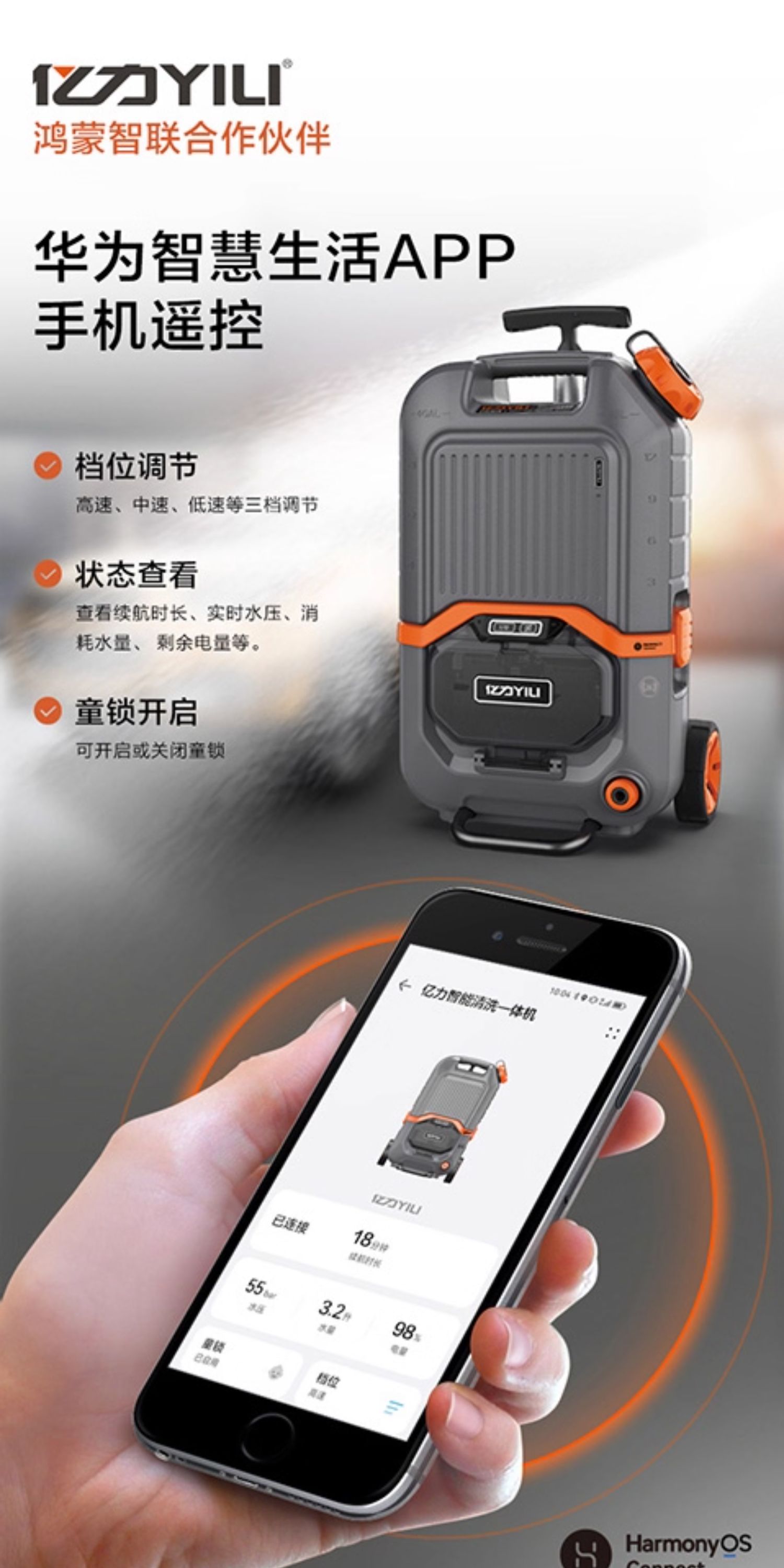 Yili Car Washing Machine 4101 Lithium Battery High-Pressure Cleaning Machine Household Car Washing Water Gun Water Tank Integrated Portable Car Washing Pump