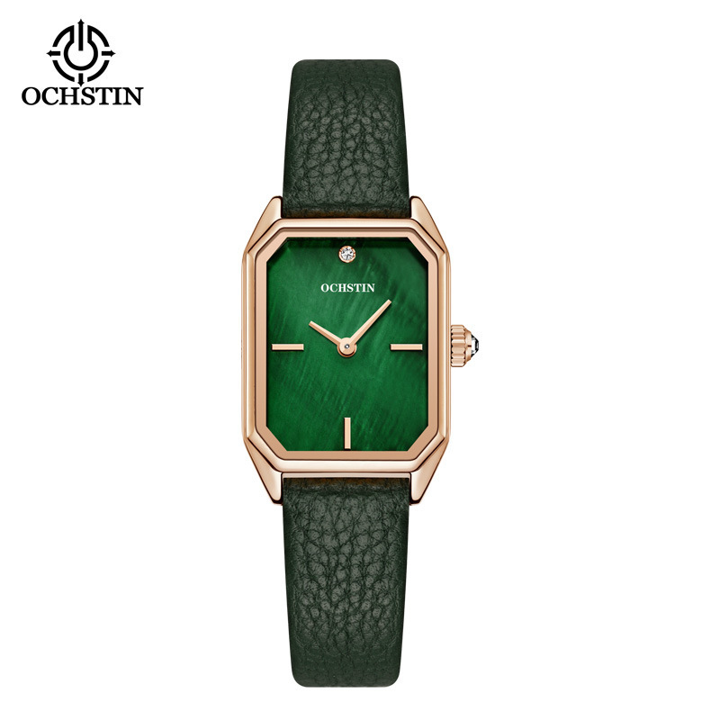 Brand fashion waterproof Women's Watch simple elegant ins style shell surface quartz watch TikTok Net red square women's watch