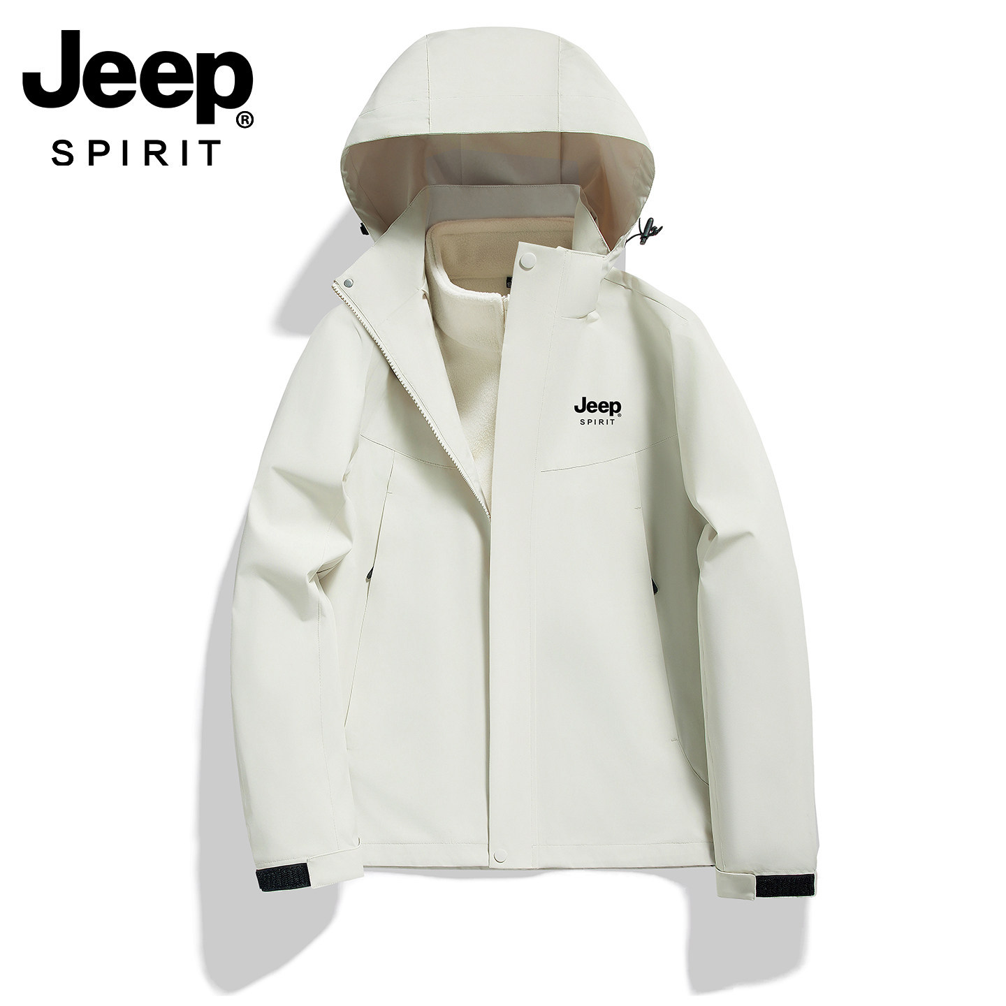 Jeep SPIRIT 3-in-1 sports windbreaker, unisex, 2026 new model, outdoor mountaineering jacket