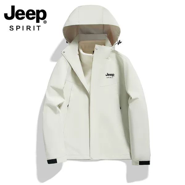 Jeep SPIRIT 3-in-1 sports windbreaker, unisex, 2026 new model, outdoor mountaineering jacket