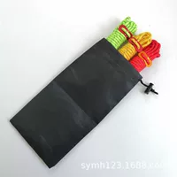 Уличная палатка Ветрозащитная сумка для хранения веревки Наземные аксессуары для веревки для ногтей Карманный навес Палатка из полиэстера Карман в комплекте