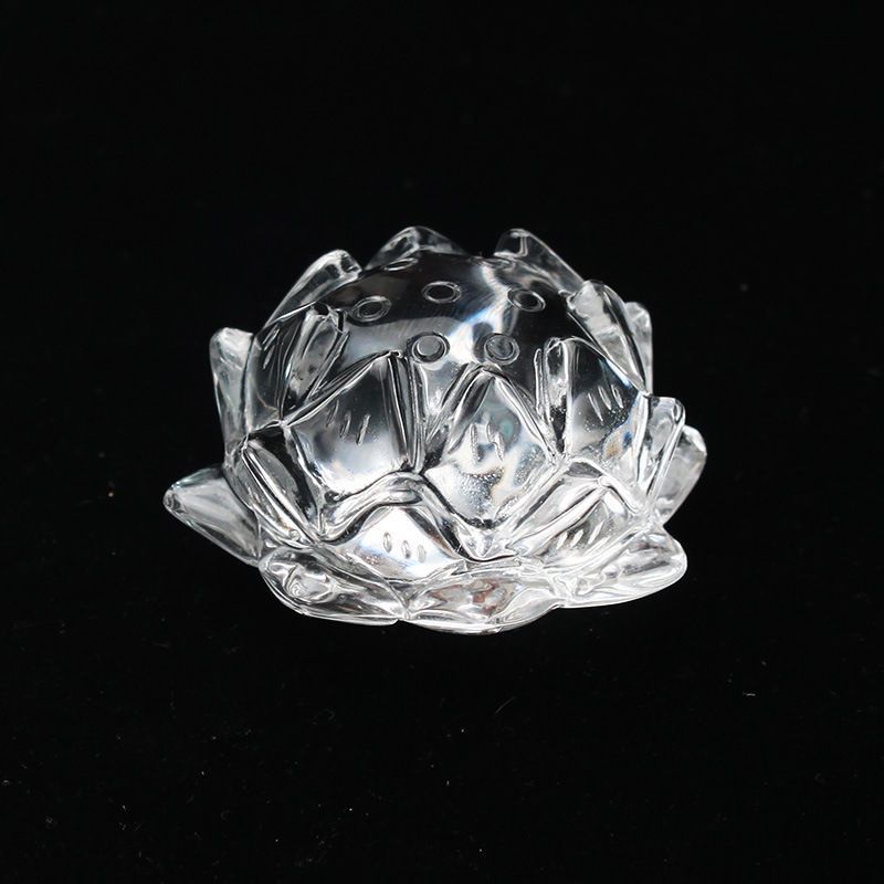 汇帆珠宝白水晶莲花摆件 供佛器具 手工雕刻打磨