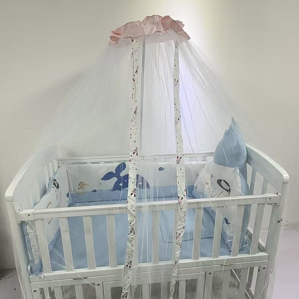 핑크 레이스 모기장 + 클립형 거치대
